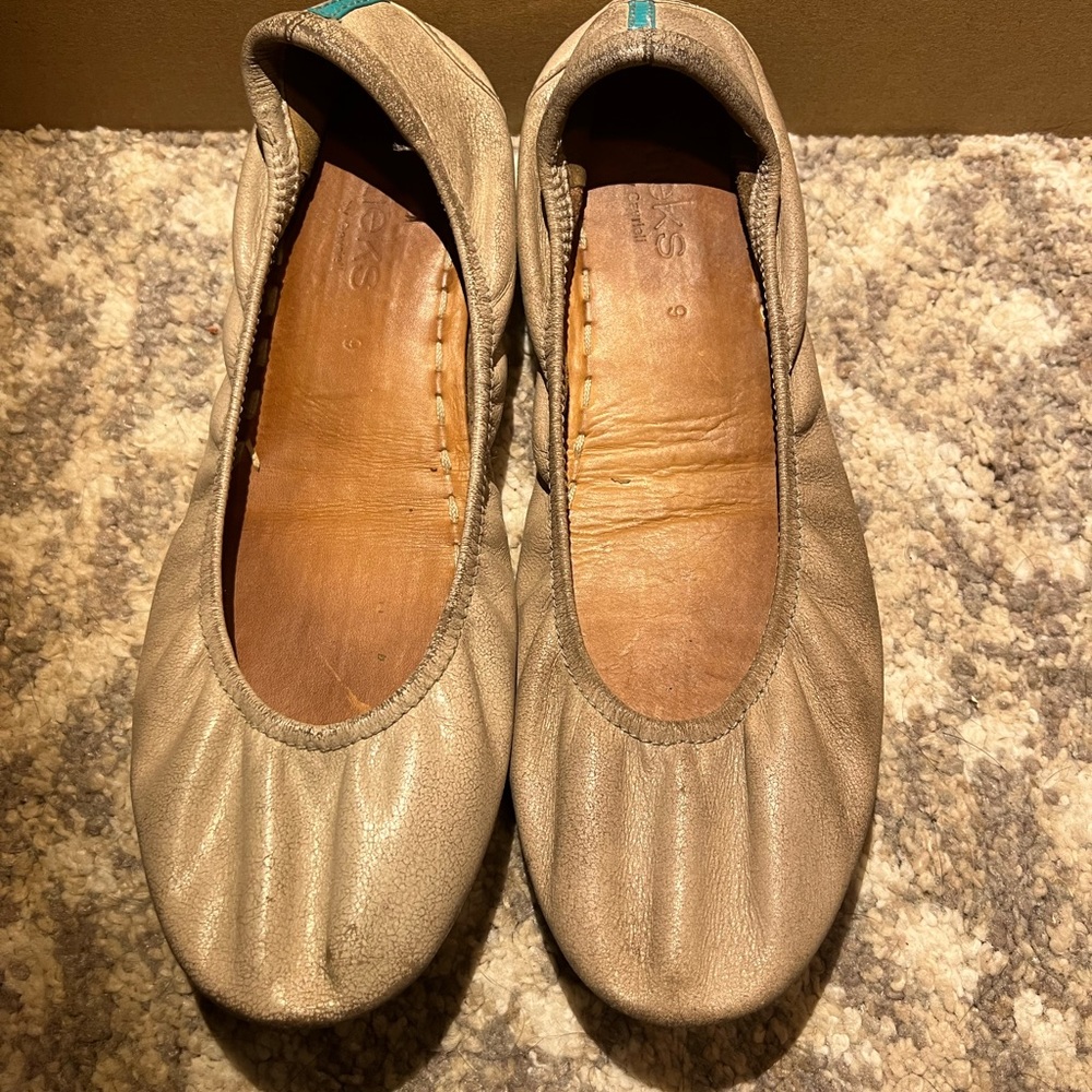 Tieks ballet flats nude